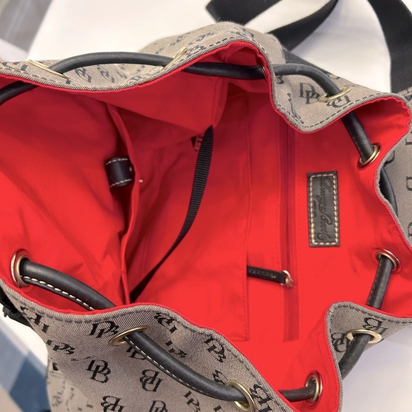 Dooney & Bourke Gray and Black Backpack 13”x14”. Great Condition - Picture 3 of 8